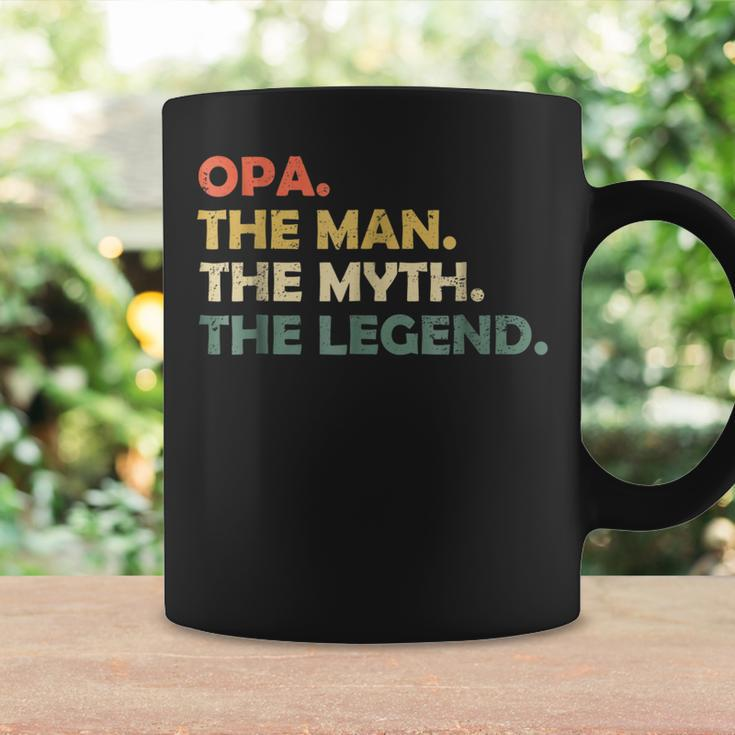 Opa The Man The Myth The Legend Mens Coffee Mug Gifts ideas