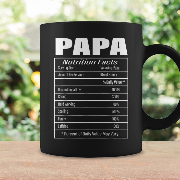 Papa Nutrition Facts Funny Fathers Day Grandpa Men Coffee Mug Gifts ideas