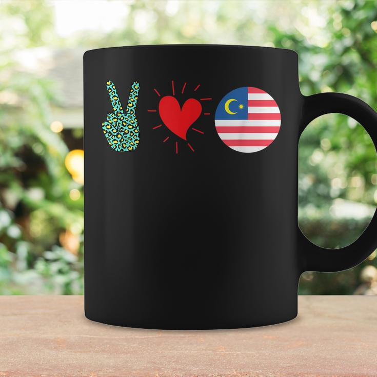 Peace Love Malaysia Flag Malaysian Pride Roots Coffee Mug Gifts ideas