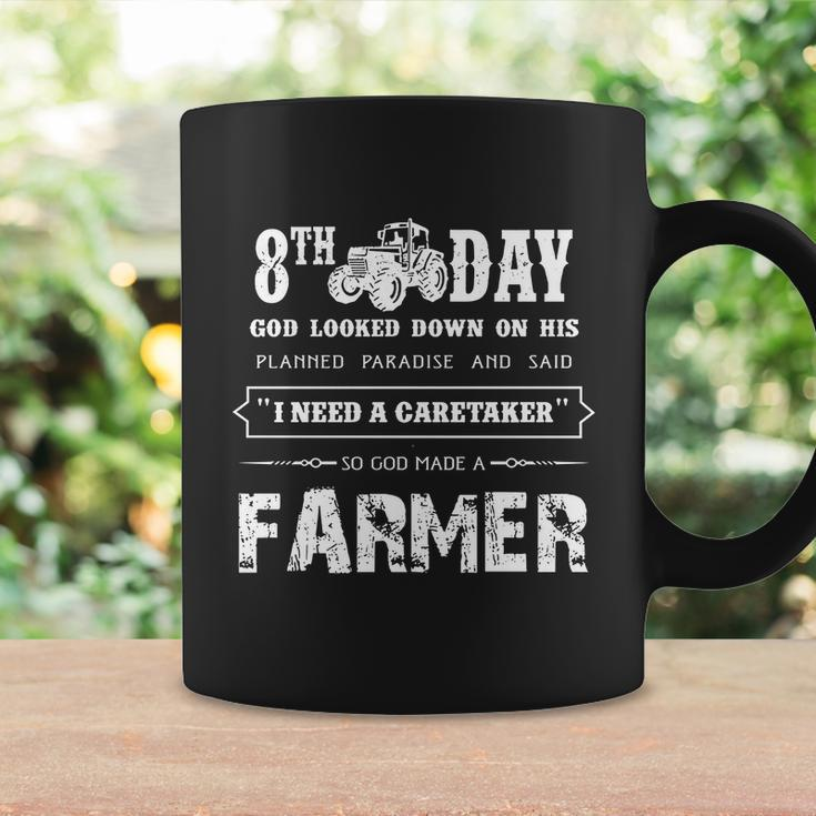 Perfect Farmer T-Shirt Gift On The 8Th Day God Made Farmer Coffee Mug Gifts ideas