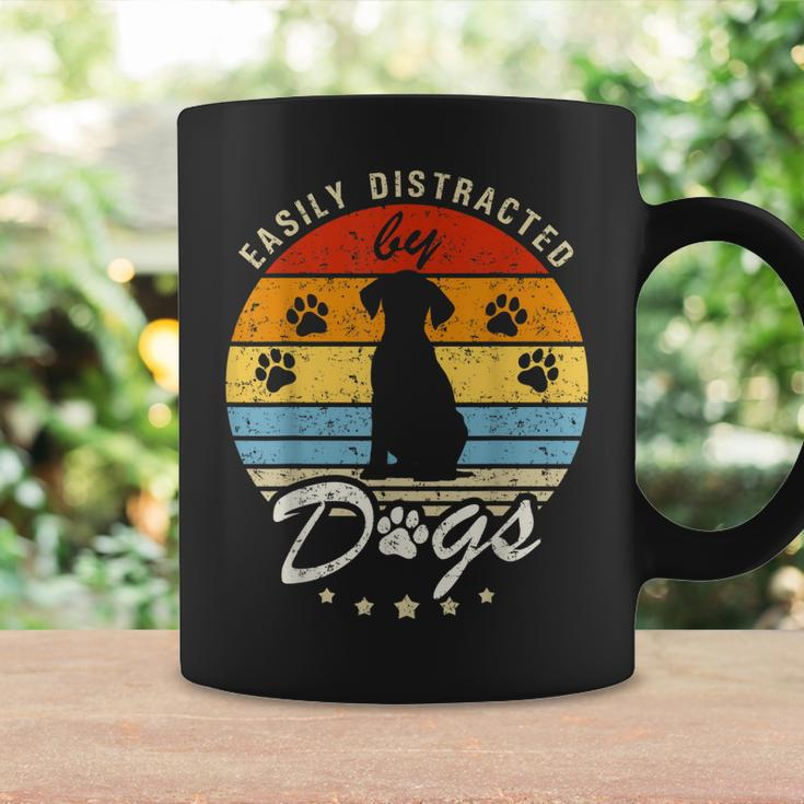 Pet Lover Easily Distracted By Dogs Funny Dogs Mom Puppy Coffee Mug Gifts ideas