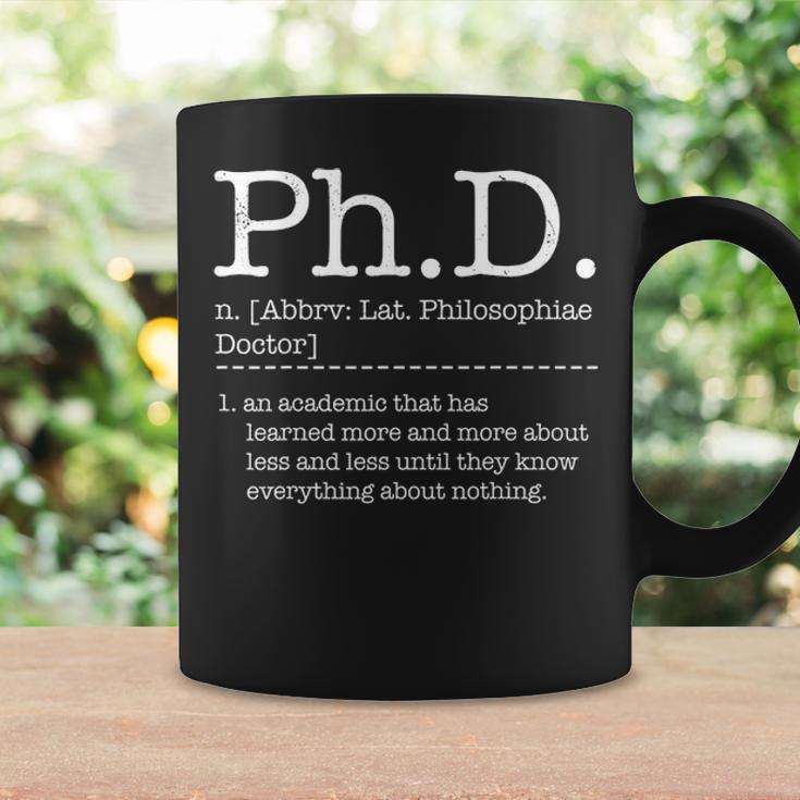 "Dissertation Defended" PhD Graduation Mug – Funny Ceramic Mug For Doctors, Professors & Grad Students, 11 Oz White