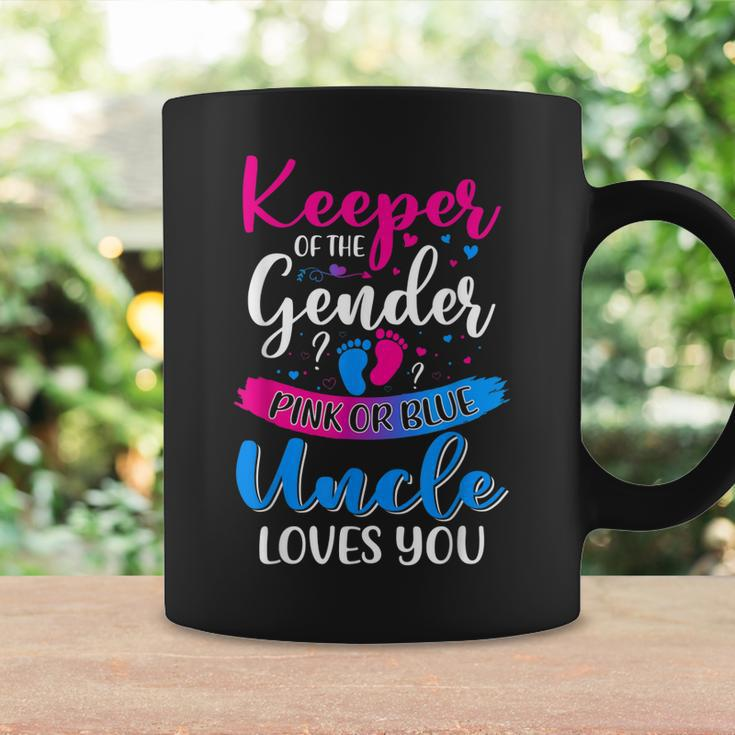 Pink Or Blue Uncle Loves You Keeper Gender Reveal Baby Coffee Mug Gifts ideas