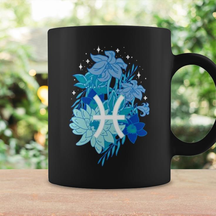Pisces Flowers Periwinkle Coffee Mug Gifts ideas