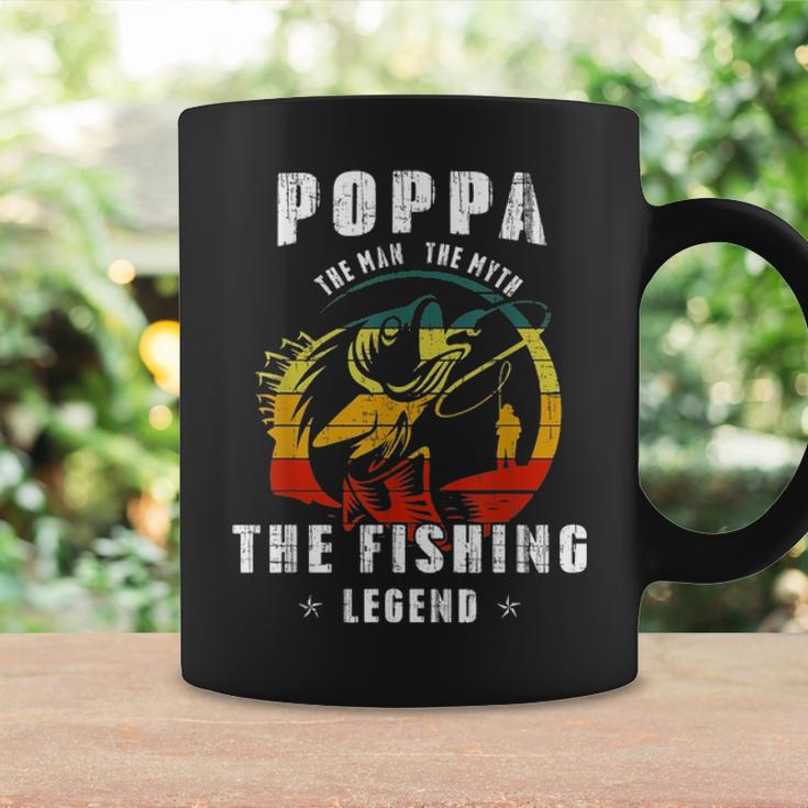 Poppa Man Myth Fishing Legend Funny Fathers Day Gift Coffee Mug Gifts ideas