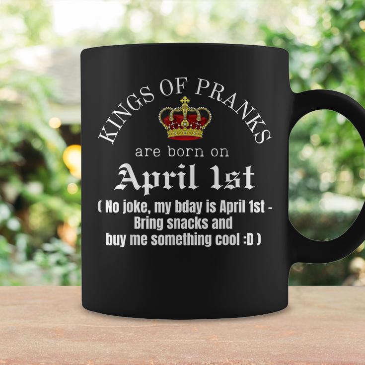 Prank King Born On April Fools Mens Funny April 1St Birthday Coffee Mug Gifts ideas