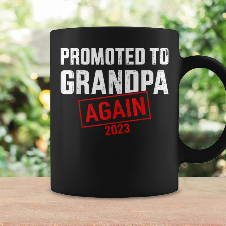 Promoted To Grandpa 2023 Again For New Baby Grandfather Gift For Mens Coffee Mug Gifts ideas