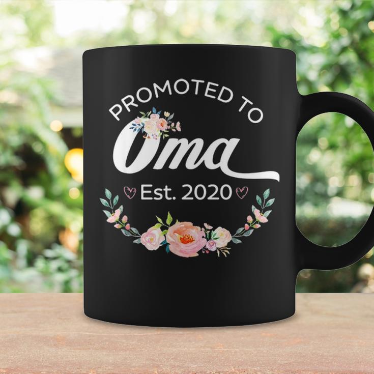 Promoted To Oma Est 2020 First Time Grandma Floral Coffee Mug Gifts ideas