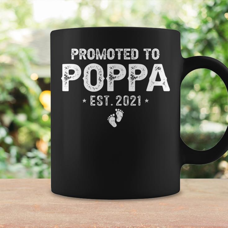 Promoted To Poppa Est2021 Pregnancy Baby Gift New Poppa Coffee Mug Gifts ideas
