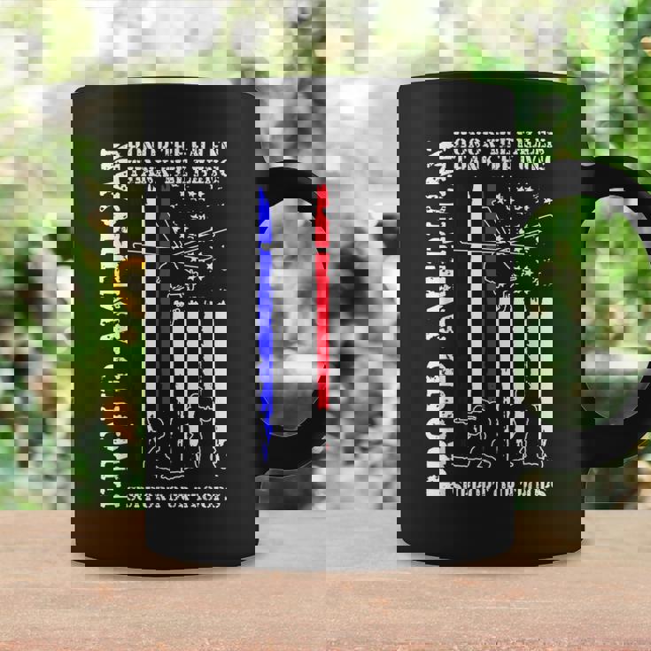 Proud American Honor The Fallen Thank You Veterans Retro Coffee Mug Gifts ideas