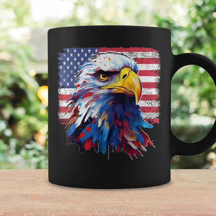Proud American Patriotic Eagle Usa Flag 4Th July Fathers Day Coffee Mug Gifts ideas
