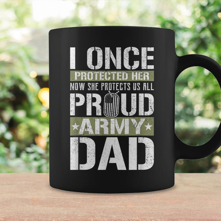 Proud Army Dad Support Military Daughter Coffee Mug Gifts ideas