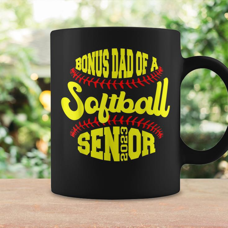 Proud Bonus Dad Of A Softball Senior 2023 Vintage Graduate Coffee Mug Gifts ideas