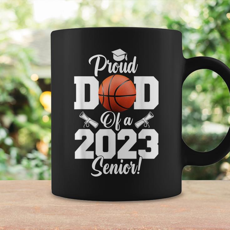 Proud Dad Of A Basketball Senior 2023 Funny Basketball Dad Coffee Mug Gifts ideas