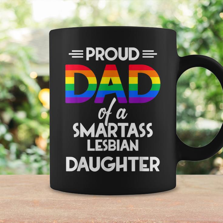 Proud Dad Of A Smartass Lesbian Daughter Lgbt Parent Gift Coffee Mug Gifts ideas