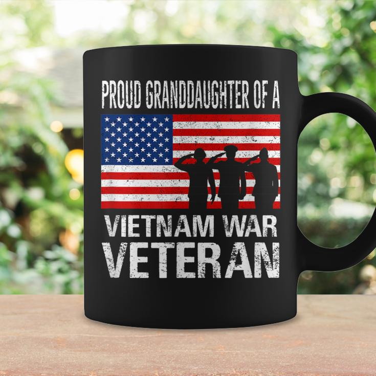 Proud Granddaughter Vietnam War Veteran Matching Grandfather Coffee Mug Gifts ideas