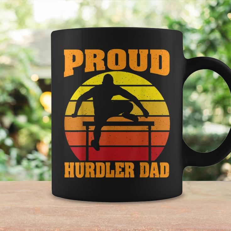 Proud Hurdler Dad Vintage Retro Sunset Track And Field Son Coffee Mug Gifts ideas