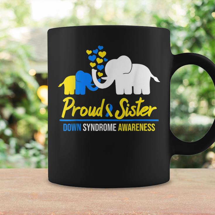 Proud Sister World Down Syndrome Awareness Day Elephant T21 Coffee Mug Gifts ideas