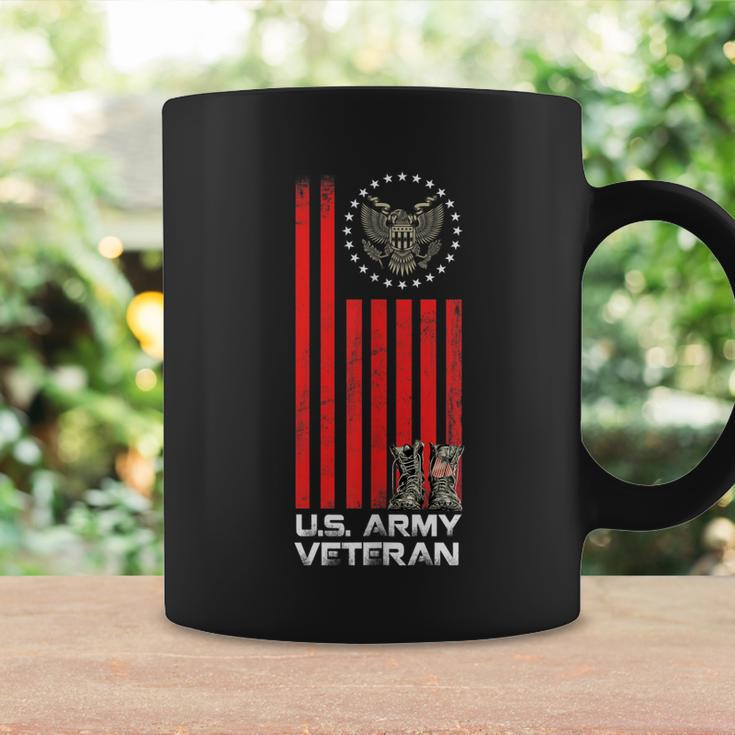 Proud Us Army Veteran Usa Flag Army Boots And America Flag Coffee Mug Gifts ideas