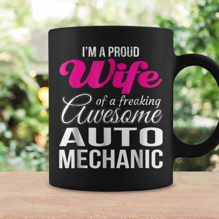 Proud Wife Of Freaking Awesome Auto Mechanic Wife Coffee Mug Gifts ideas