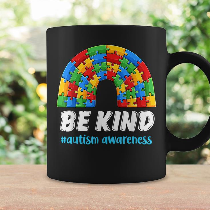 Rainbow Puzzle Autism Support Be Kind Autism Awareness Coffee Mug Gifts ideas