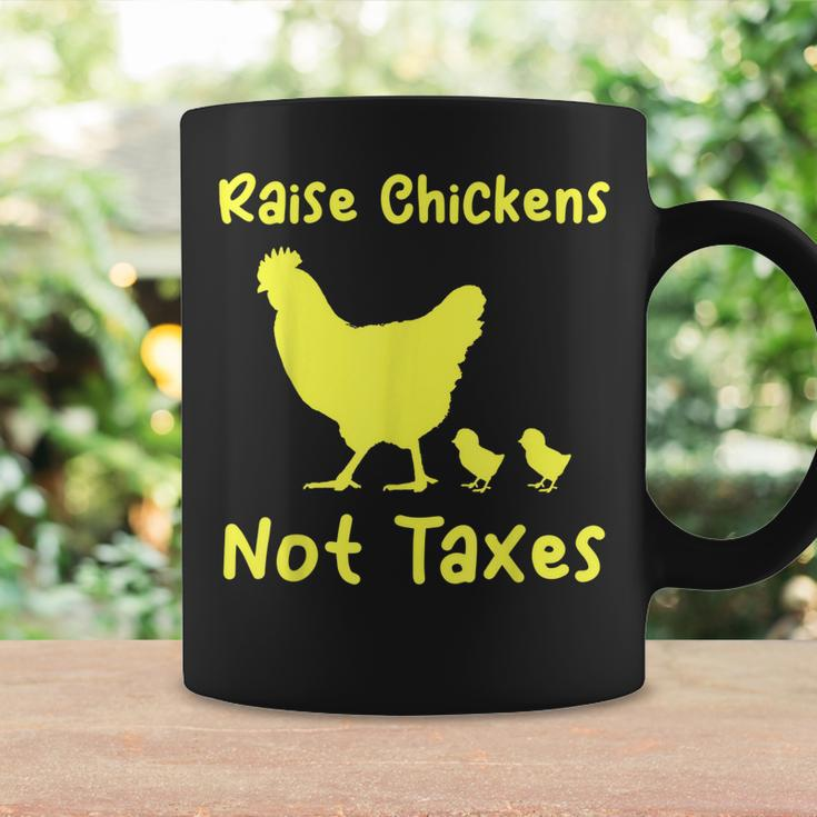 Raise Chickens Not Taxes Libertarian Homestead Ranch Chicks Coffee Mug Gifts ideas