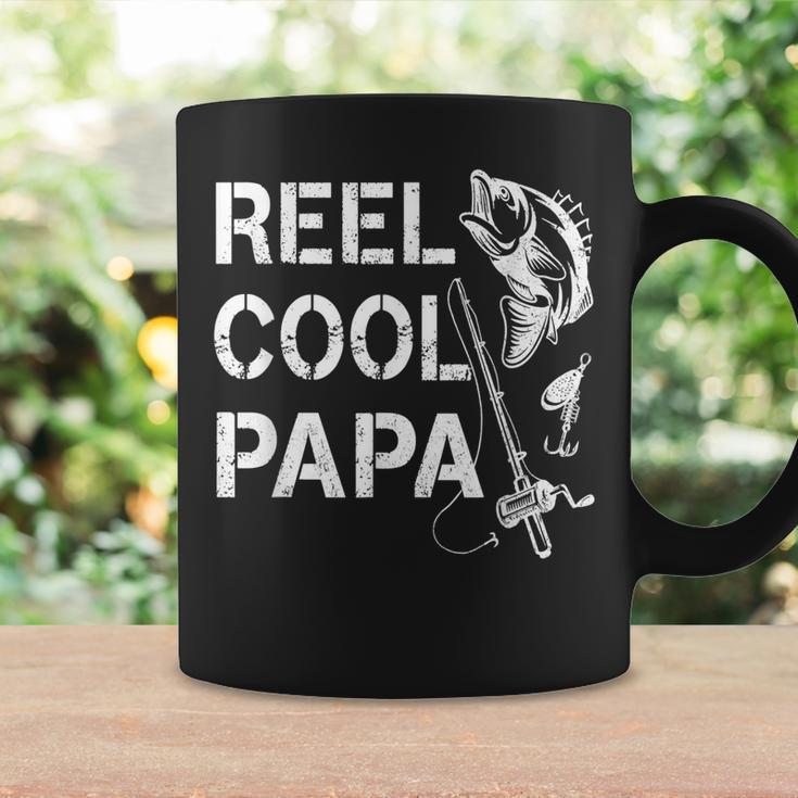 Reel Cool Papa Fishing Dad Gift Fathers Day Fisherman Fish Coffee Mug Gifts ideas
