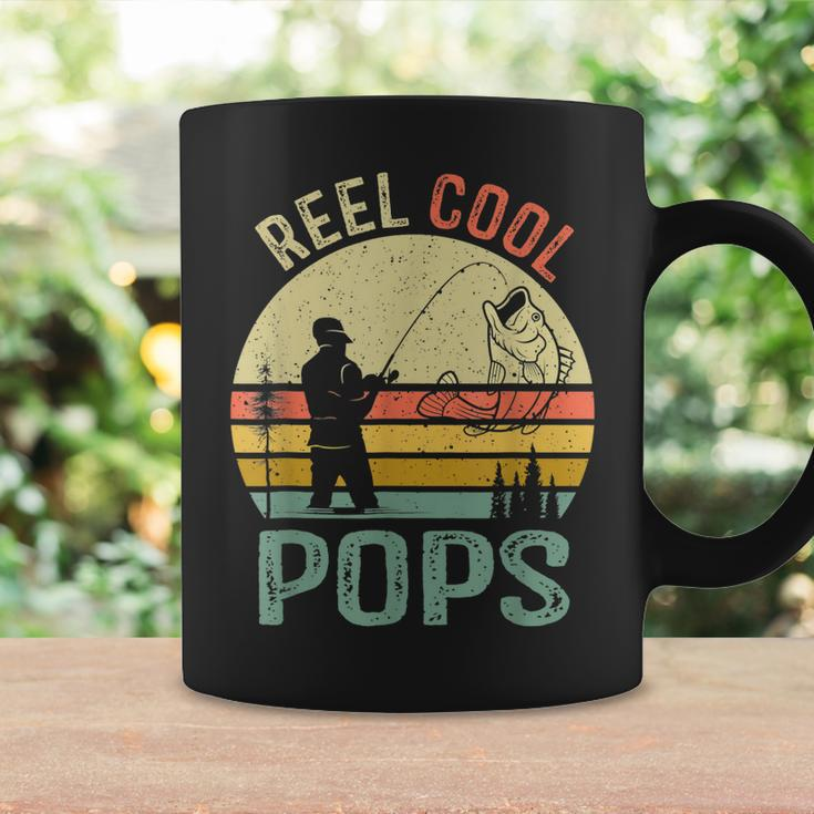 Reel Cool Pops Fishing Dad Gifts Fathers Day Fisherman Coffee Mug Gifts ideas