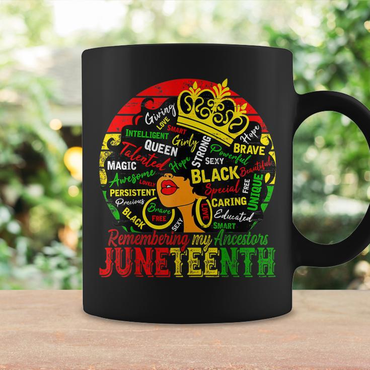 Remembering My Ancestors Junenth Celebrate Black Women Coffee Mug Gifts ideas
