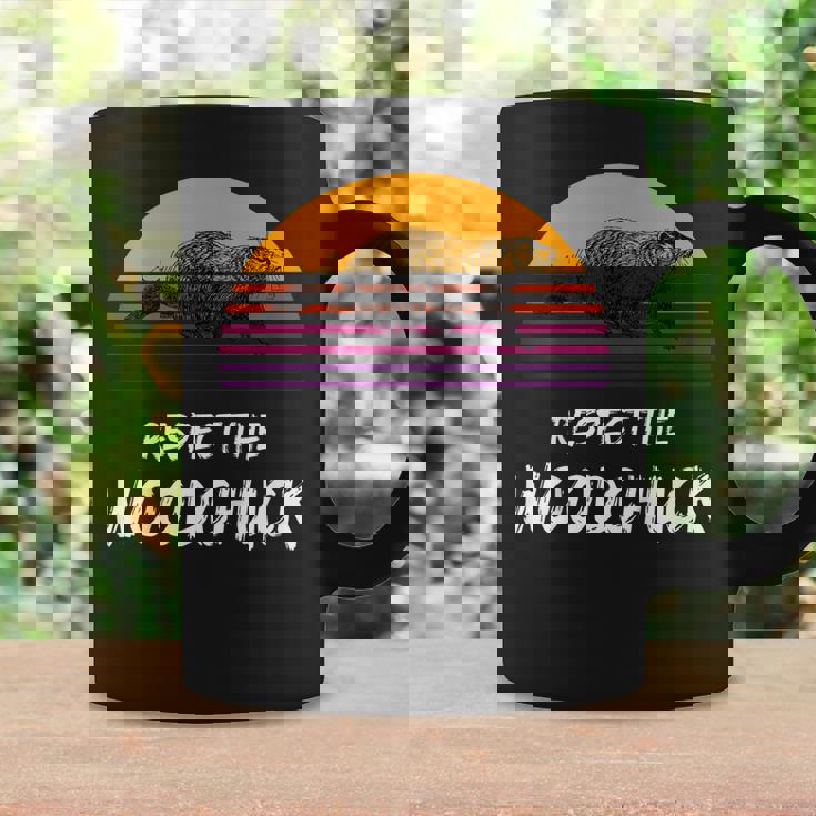 Respect The Groundhog Woodchuck Retro Ground-Hog Day Coffee Mug Gifts ideas