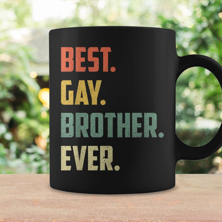 Retro Best Gay Brother Ever Cool Gay Gift Coffee Mug Gifts ideas