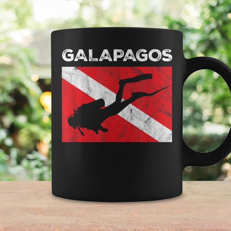 Retro Galapagos Islands Scuba Dive Vintage Dive Flag Diving Coffee Mug Gifts ideas