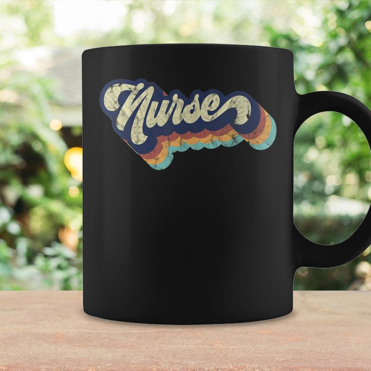 Retro Nurse Woman Wears A Nursing On Nurses Day Coffee Mug Gifts ideas