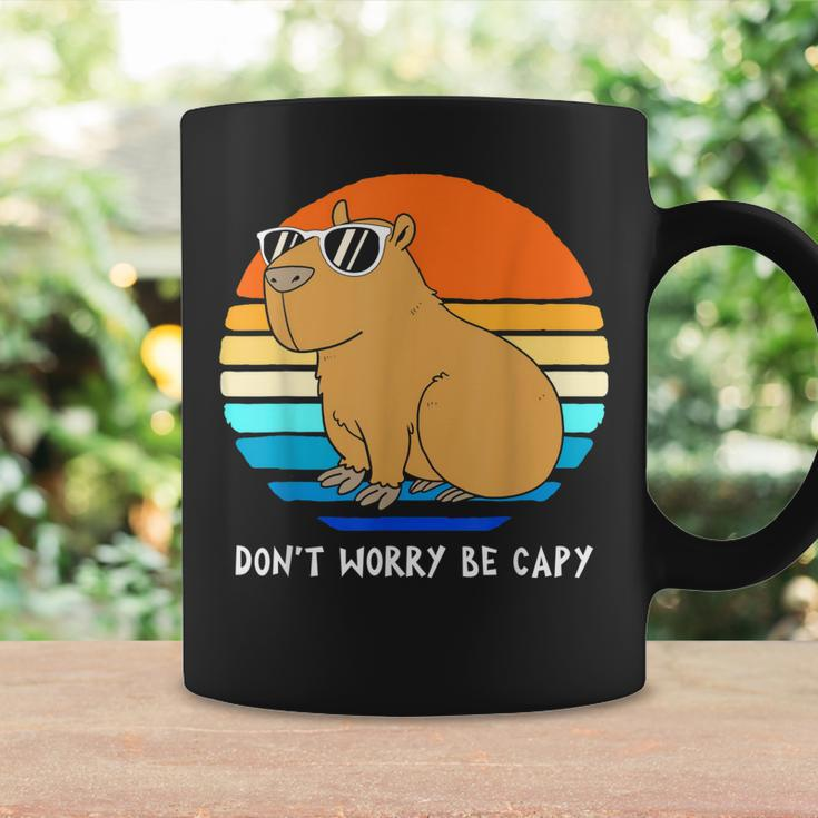 Retro Rodent Funny Capybara Dont Be Worry Be Capy Coffee Mug Gifts ideas