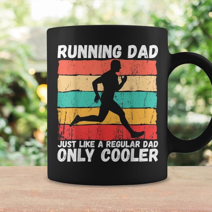 Retro Running Dad Funny Runner Marathon Athlete Humor Outfit Coffee Mug Gifts ideas