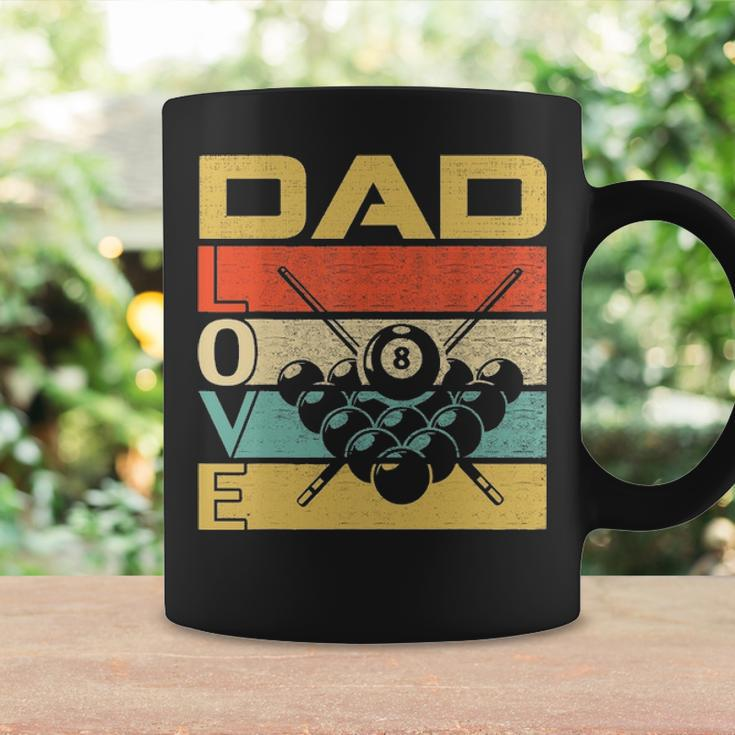 Retro Vintage Dad Love Billiards Funny Fathers Day Gift Coffee Mug Gifts ideas