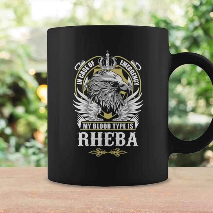 Rheba Name- In Case Of Emergency My Blood Coffee Mug Gifts ideas