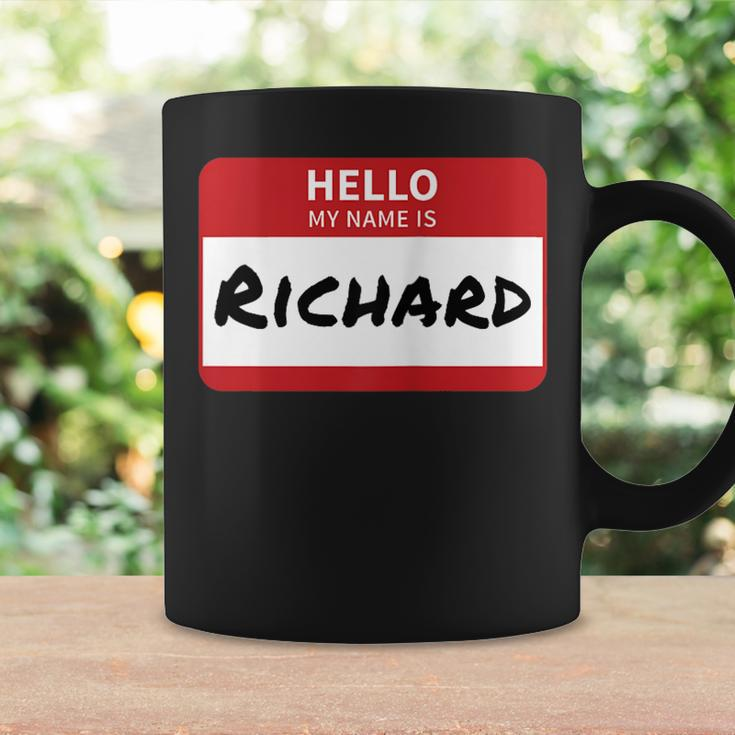 Richard Name Tag Hello My Name Is Sticker Coffee Mug Gifts ideas