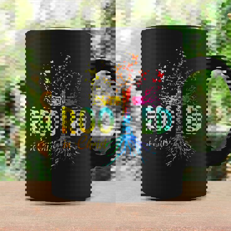 Rooted In Christ Faith Christian Jesus Lovers Men Women Coffee Mug Gifts ideas