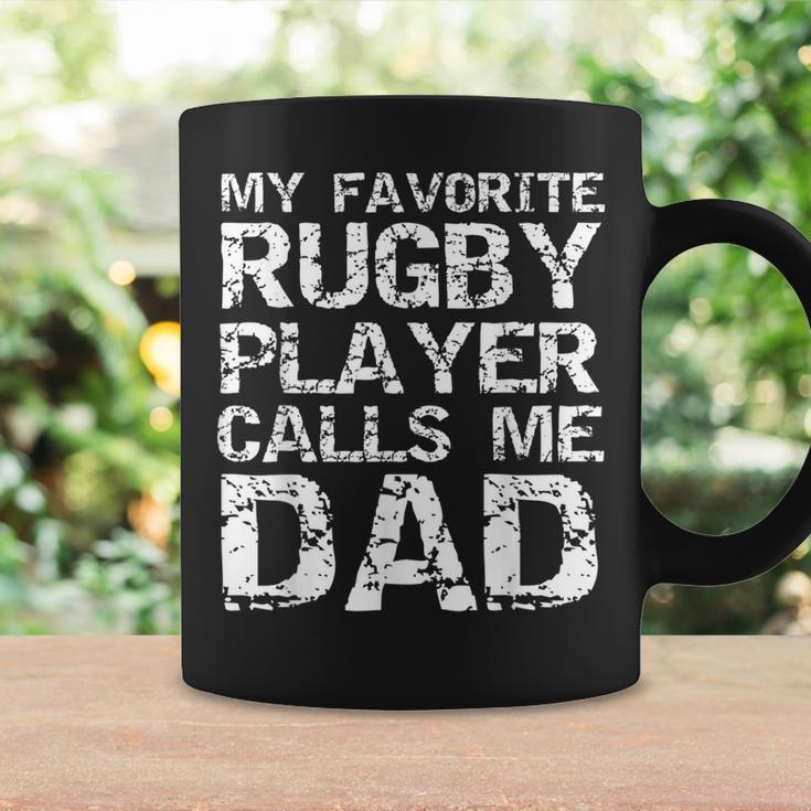 Rugby Father Gift Cool My Favorite Rugby Player Calls Me Dad Coffee Mug Gifts ideas