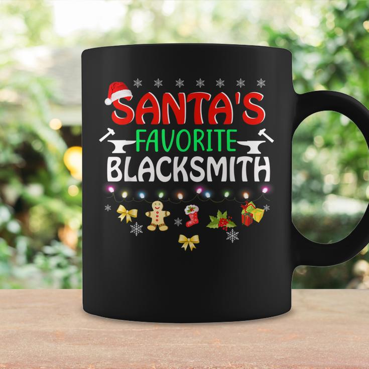 Santas Favorite Blacksmith Funny Christmas Xmas Lights Hat Coffee Mug Gifts ideas