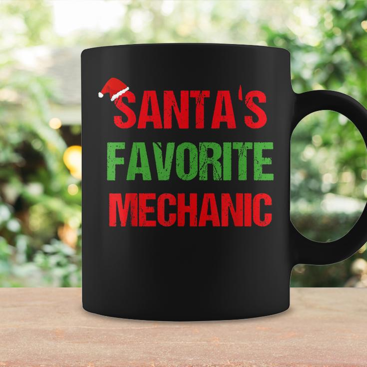 Santas Favorite Mechanic Funny Ugly Christmas Gift Coffee Mug Gifts ideas