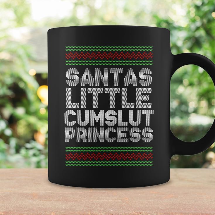 Santas Little Cumslut Princess Xmas Ugly Sweater Coffee Mug Gifts ideas