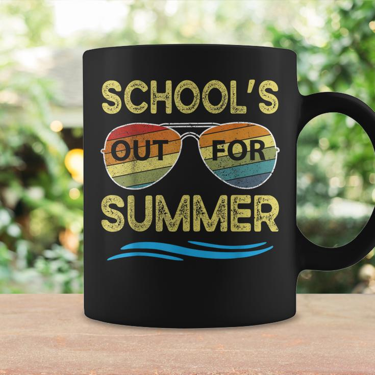 Schools Out For Summer Last Day Of School Retro Teacher Coffee Mug Gifts ideas