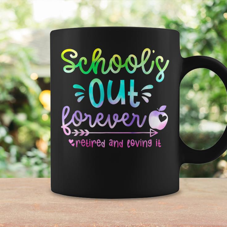 Schools Out Forever Retired & Loving It Funny Teacher Summer Coffee Mug Gifts ideas