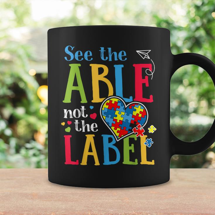 See The Able Not The Label Autism Puzzle Love Heart Coffee Mug Gifts ideas