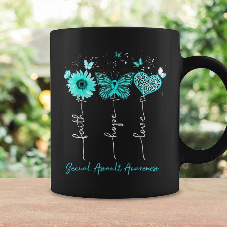 Sexual Assault Awareness Faith Hope Love Leopard Sunflower Coffee Mug Gifts ideas
