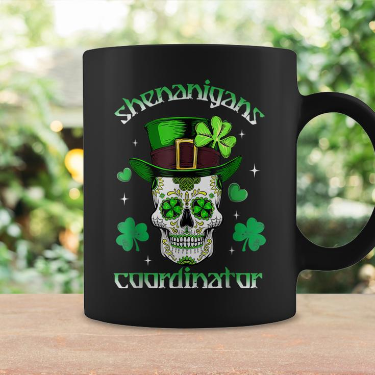 Shenanigans Coordinator Skull Leprechaun St Patricks Day Coffee Mug Gifts ideas