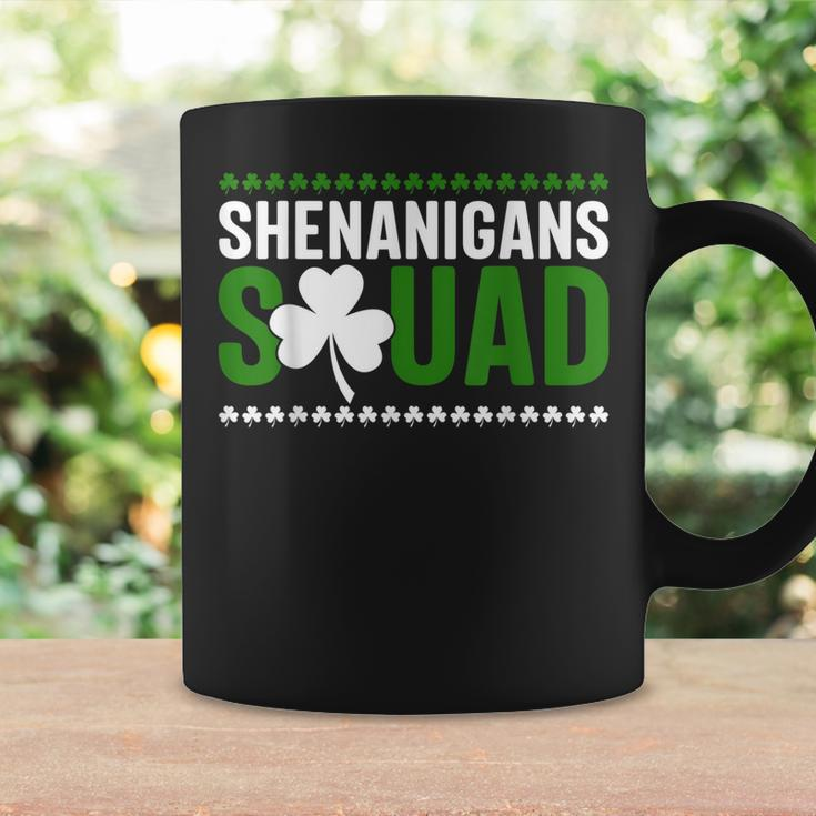 Shenanigans Squad Matching St Patricks Day Irish Leaf Coffee Mug Gifts ideas