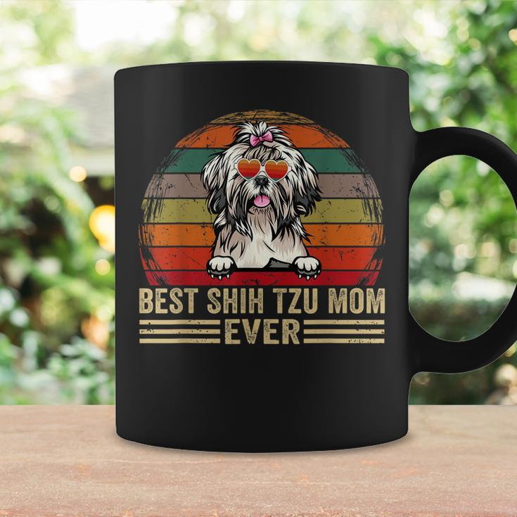Shih Tzu Dog Lover Funny Vintage Best Shih Tzu Mom Ever Coffee Mug Gifts ideas